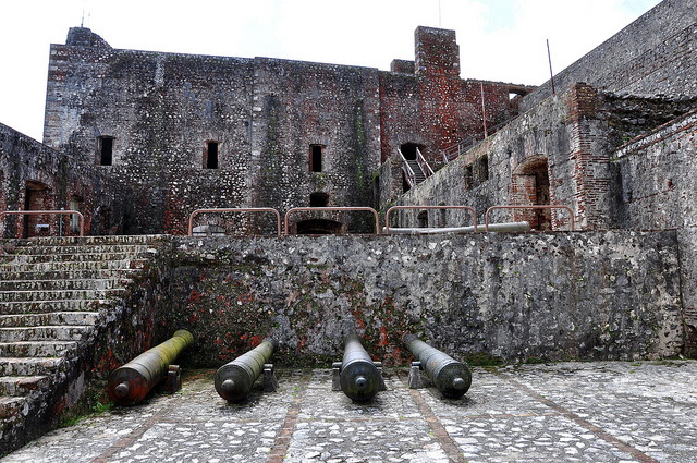 Citadelle Laferrière walss and courtyard Citadelle Laferrière walss and courtyard